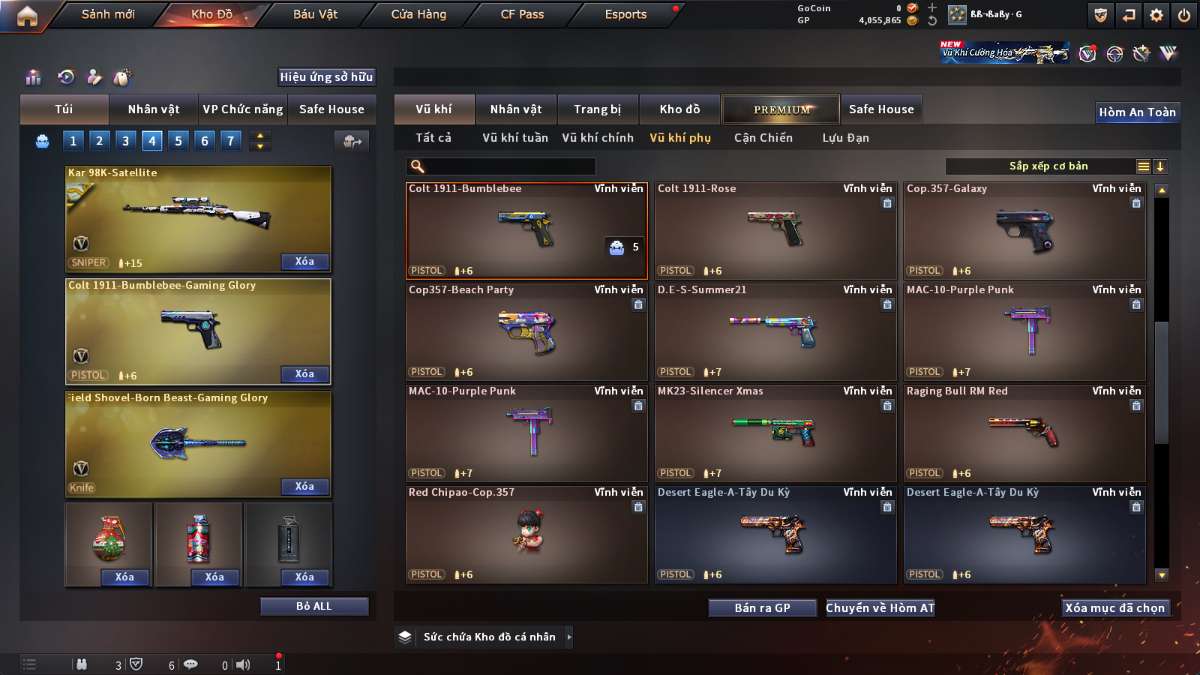 shop acc cf uy tin gia re